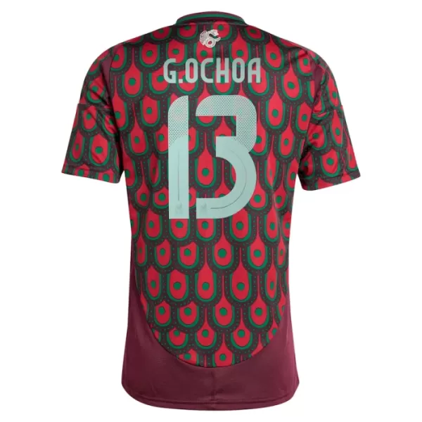 Günstige Mexiko Guillermo Ochoa 13 Herrentrikot Heim 2024 Kurzarm