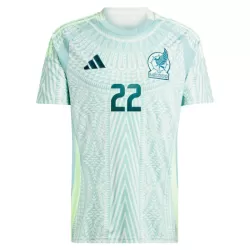 Günstige Mexiko Hirving Lozano 22 Herrentrikot Auswärts 2024 Kurzarm