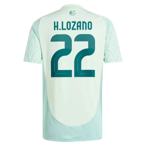 Günstige Mexiko Hirving Lozano 22 Herrentrikot Auswärts 2024 Kurzarm