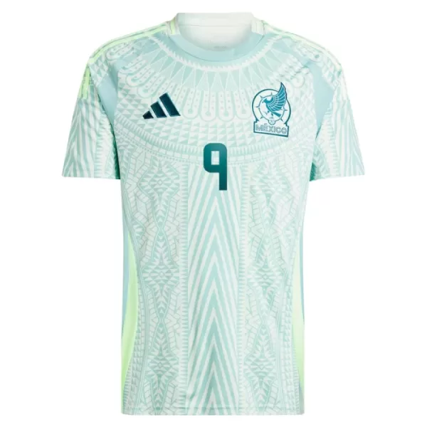 Günstige Mexiko Raul Jimenez 9 Herrentrikot Auswärts 2024 Kurzarm