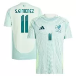 Günstige Mexiko Santiago Gimenez 11 Herrentrikot Auswärts 2024 Kurzarm