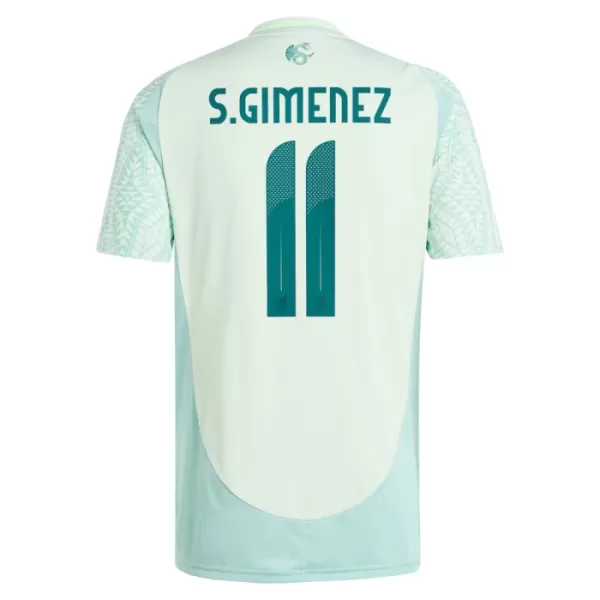 Günstige Mexiko Santiago Gimenez 11 Herrentrikot Auswärts 2024 Kurzarm