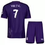Günstige Real Madrid Vini JR 7 Kindertrikot Vierte 2023/24 Kurzarm