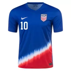 Günstige USA Pulisic 10 Herrentrikot Auswärts 2024 Kurzarm