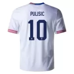Günstige USA Pulisic 10 Herrentrikot Heim 2024 Kurzarm
