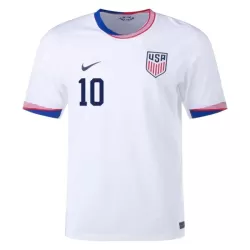 Günstige USA Pulisic 10 Herrentrikot Heim 2024 Kurzarm