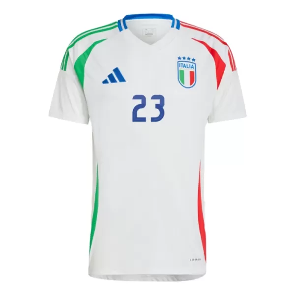 Günstige Italien Alessandro Bastoni 23 Herrentrikot Auswärts EURO 2024 Kurzarm