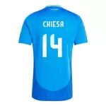 Günstige Italien Federico Chiesa 14 Herrentrikot Heim EURO 2024 Kurzarm