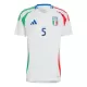 Günstige Italien Manuel Locatelli 5 Herrentrikot Auswärts EURO 2024 Kurzarm