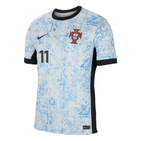 Günstige Portugal Joao Felix 11 Kindertrikot Auswärts EURO 2024 Kurzarm