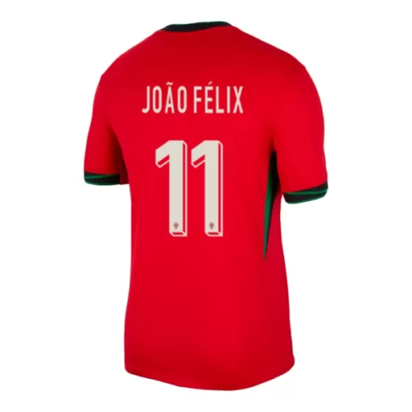 Günstige Portugal Joao Felix 11 Kindertrikot Heim EURO 2024 Kurzarm