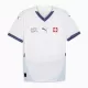 Günstige Schweiz Kindertrikot Auswärts EURO 2024 Kurzarm