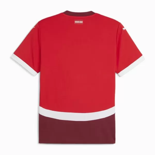 Günstige Schweiz Kindertrikot Heim EURO 2024 Kurzarm