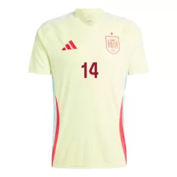 Günstige Spanien Aymeric Laporte 14 Herrentrikot Auswärts EURO 2024 Kurzarm
