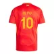 Günstige Spanien Dani Olmo 10 Kindertrikot Heim EURO 2024 Kurzarm