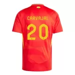 Günstige Spanien Daniel Carvajal 20 Herrentrikot Heim EURO 2024 Kurzarm