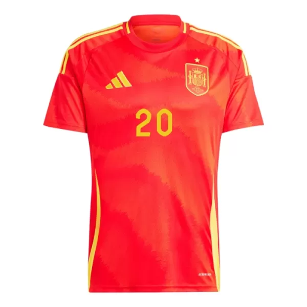 Günstige Spanien Daniel Carvajal 20 Herrentrikot Heim EURO 2024 Kurzarm