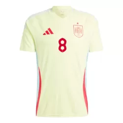 Günstige Spanien Fabian Ruiz 8 Herrentrikot Auswärts EURO 2024 Kurzarm