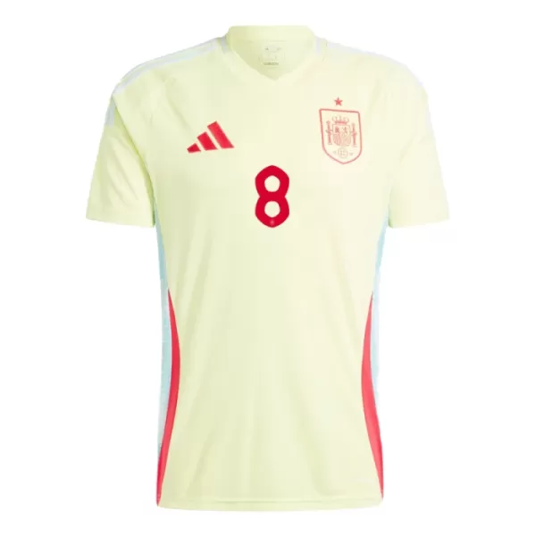 Günstige Spanien Fabian Ruiz 8 Herrentrikot Auswärts EURO 2024 Kurzarm