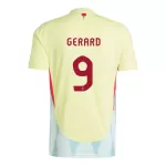Günstige Spanien Gerard Moreno 9 Herrentrikot Auswärts EURO 2024 Kurzarm