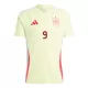 Günstige Spanien Gerard Moreno 9 Herrentrikot Auswärts EURO 2024 Kurzarm