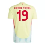 Günstige Spanien Lamine Yamal 19 Herrentrikot Auswärts EURO 2024 Kurzarm