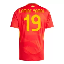 Günstige Spanien Lamine Yamal 19 Herrentrikot Heim EURO 2024 Kurzarm