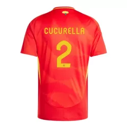 Günstige Spanien Marc Cucurella 2 Herrentrikot Heim EURO 2024 Kurzarm Günstige Spanien Marc Cucurella 2 Herrentrikot Heim EURO 2024 Kurzarm