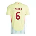 Günstige Spanien Mikel Merino 6 Herrentrikot Auswärts EURO 2024 Kurzarm