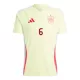 Günstige Spanien Mikel Merino 6 Herrentrikot Auswärts EURO 2024 Kurzarm