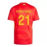 Günstige Spanien Mikel Oyarzabal 21 Herrentrikot Heim EURO 2024 Kurzarm