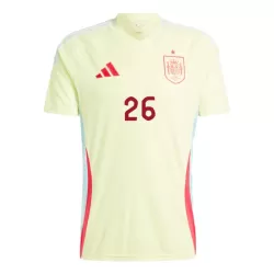 Günstige Spanien Pedri 26 Herrentrikot Auswärts EURO 2024 Kurzarm