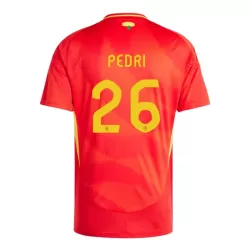 Günstige Spanien Pedri 26 Herrentrikot Heim EURO 2024 Kurzarm