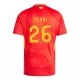 Günstige Spanien Pedri 26 Kindertrikot Heim EURO 2024 Kurzarm