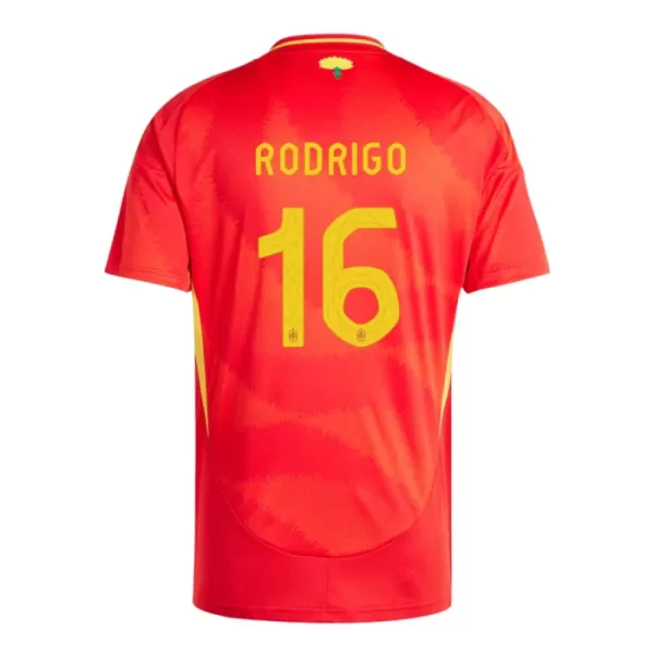 Günstige Spanien Rodrigo 16 Kindertrikot Heim EURO 2024 Kurzarm