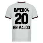 Günstige Bayer 04 Leverkusen Alejandro Grimaldo 20 Herrentrikot Auswärts 2023/24 Kurzarm