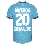 Günstige Bayer 04 Leverkusen Alejandro Grimaldo 20 Herrentrikot Ausweich 2023/24 Kurzarm