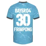 Günstige Bayer 04 Leverkusen Jeremie Frimpong 30 Herrentrikot Ausweich 2023/24 Kurzarm