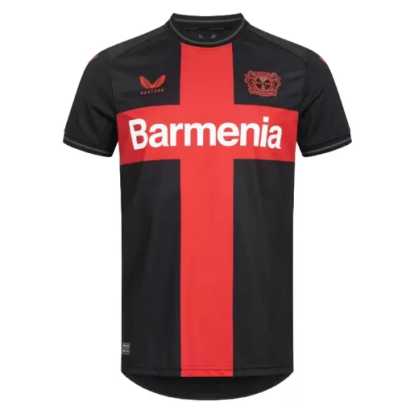 Günstige Bayer 04 Leverkusen Jeremie Frimpong 30 Herrentrikot Heim 2023/24 Kurzarm