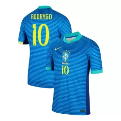 Günstige Brasilien Rodrygo 10 Herrentrikot Auswärts 2024 Kurzarm
