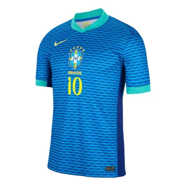 Günstige Brasilien Rodrygo 10 Herrentrikot Auswärts 2024 Kurzarm