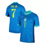 Günstige Brasilien Vini JR 7 Herrentrikot Auswärts 2024 Kurzarm