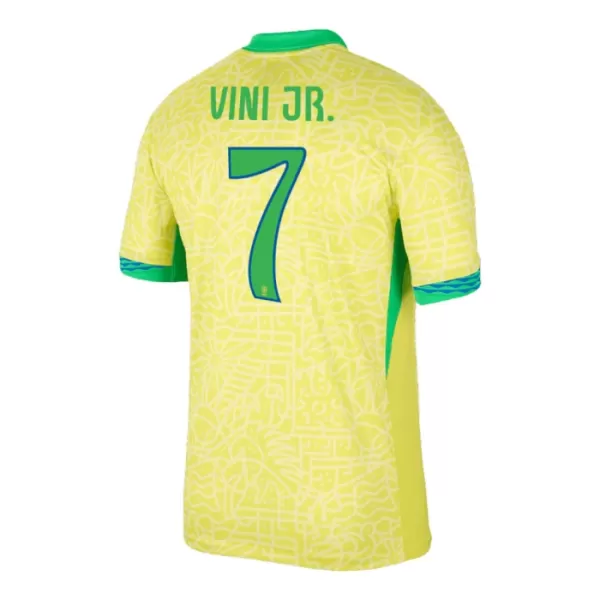 Günstige Brasilien Vini JR 7 Herrentrikot Heim 2024 Kurzarm