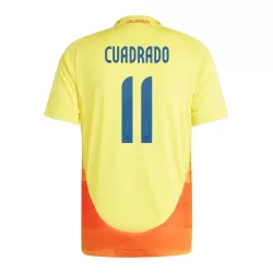 Günstige Kolumbien Juan Cuadrado 11 Herrentrikot Heim 2024 Kurzarm