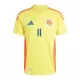 Günstige Kolumbien Juan Cuadrado 11 Herrentrikot Heim 2024 Kurzarm
