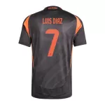 Günstige Kolumbien Luis Diaz 7 Herrentrikot Auswärts 2024 Kurzarm