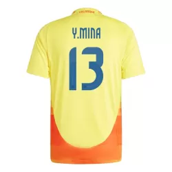 Günstige Kolumbien Yerry Mina 13 Herrentrikot Heim 2024 Kurzarm