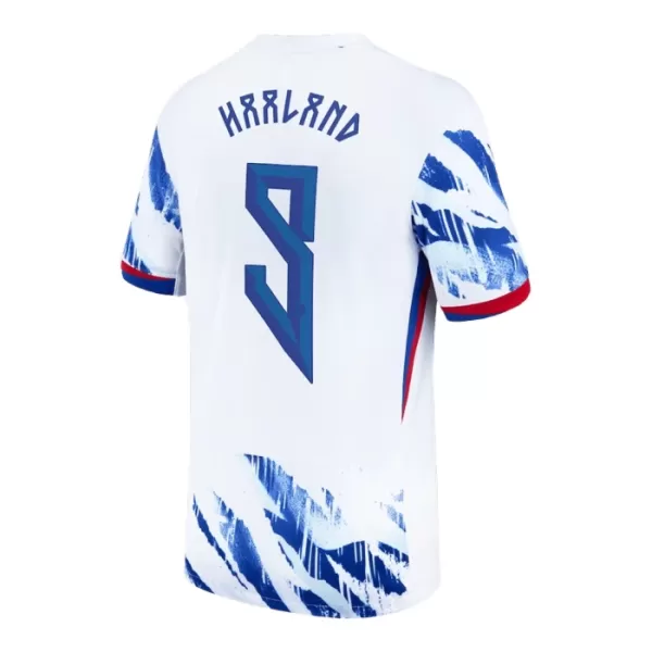 Günstige Norwegen Haaland 9 Herrentrikot Auswärts 2024 Kurzarm