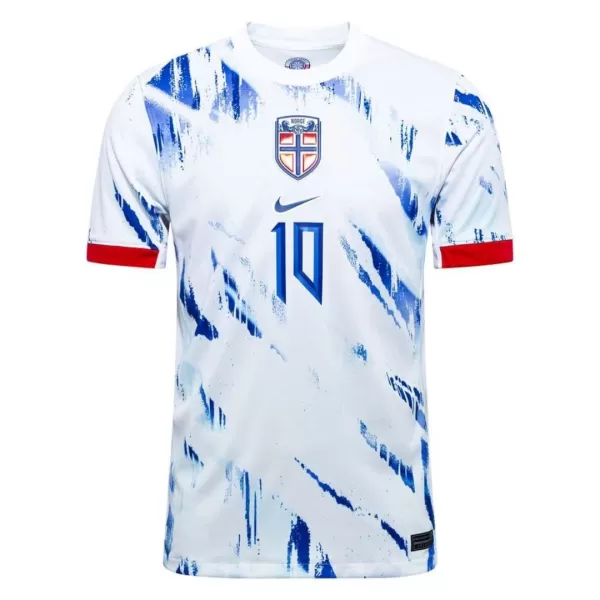 Günstige Norwegen Odegaard 10 Herrentrikot Auswärts 2024 Kurzarm