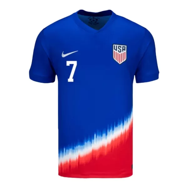 Günstige USA Reyna 7 Herrentrikot Auswärts 2024 Kurzarm